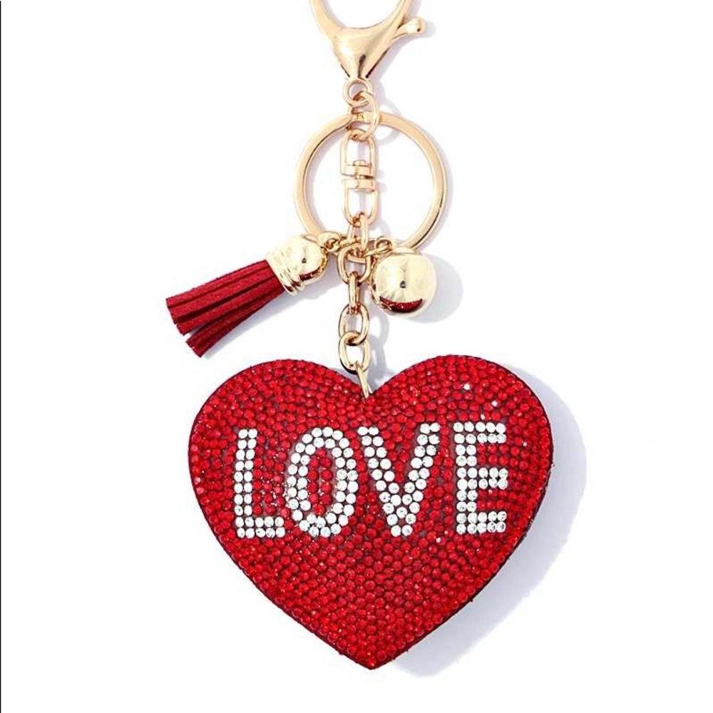 Puffy Love keychain